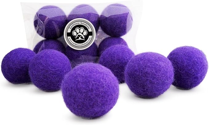 Earthtone Solutions Wool Cat Toys - Felt Cat Toy Balls for Small Pet Fetch and Play - Eco Friendly Quiet Wool Ball Cat Toy for Cats and Kittens - 6 PCS Choose Your Colors (Aqua)