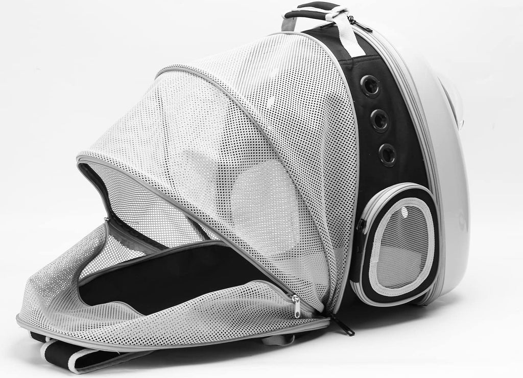 Back Expandable Cat Carrier Backpack, Backpack for Cats Kitten Small Puppy, Airline Approved Cat Bubble Backpack, Space Capsule Astronaut Carrier