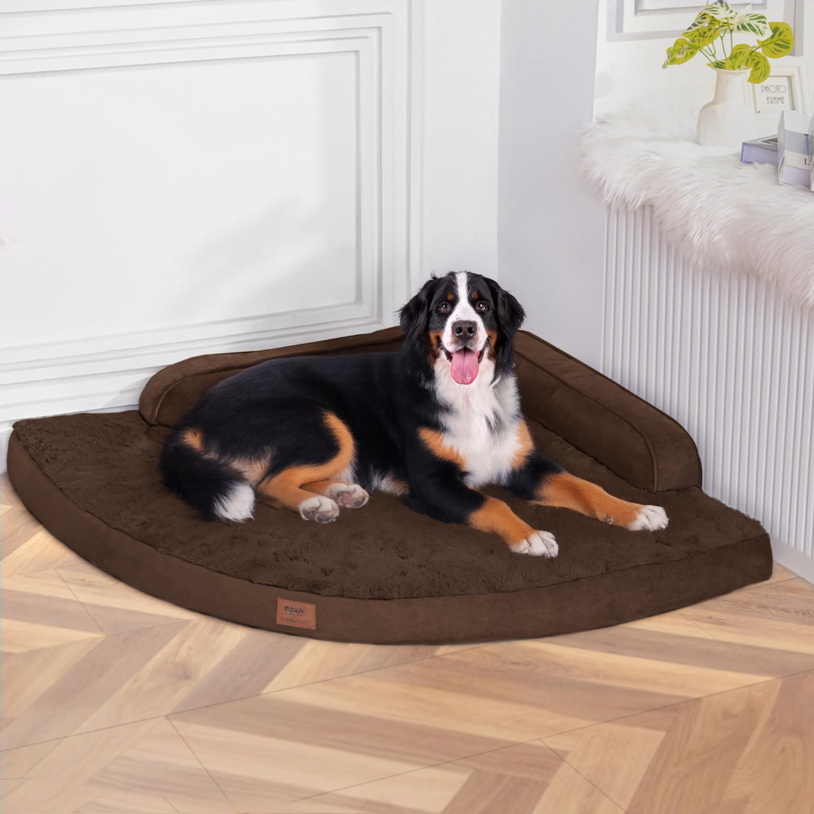 MEKIY Orthopedic Waterproof Dog Bed with Sides for Large Medium Dogs