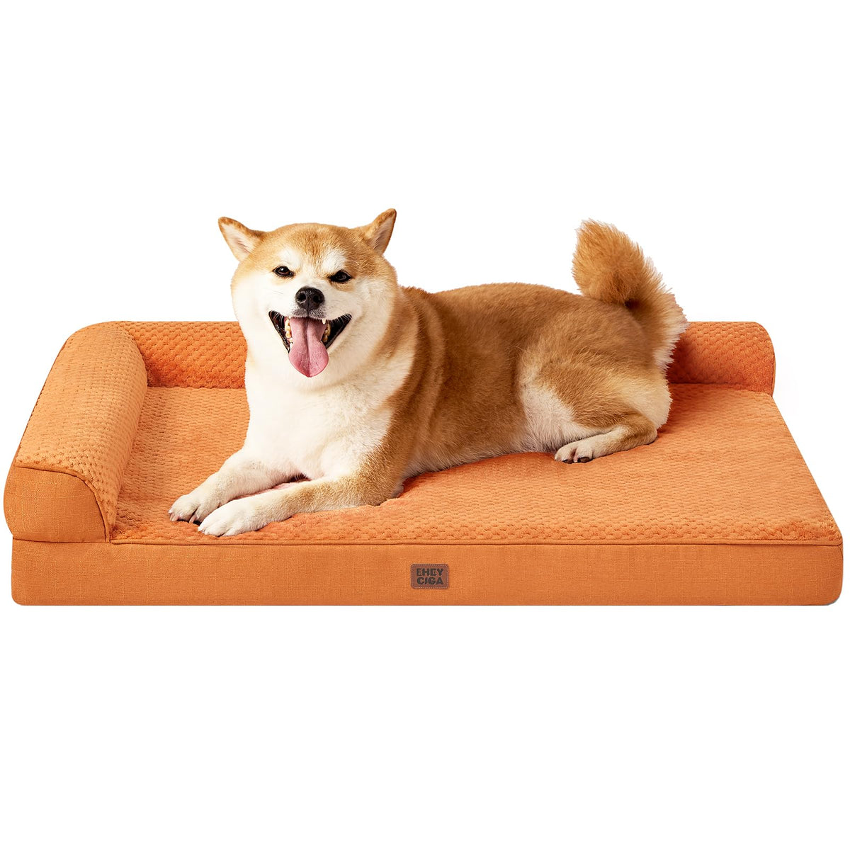 EHEYCIGA Orthopedic Dog Bed Medium Size, Memory Foam Dog Bed, Navy Blue