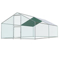 Airynee Large Chicken Coop, Chicken Coops for 20 Chickens, Chicken Runs for Yard with Water Poof & UV Resistance Cover, Spire Roof Chicken Coop Run with Double Lockable Doors for Outdoor Backyard
