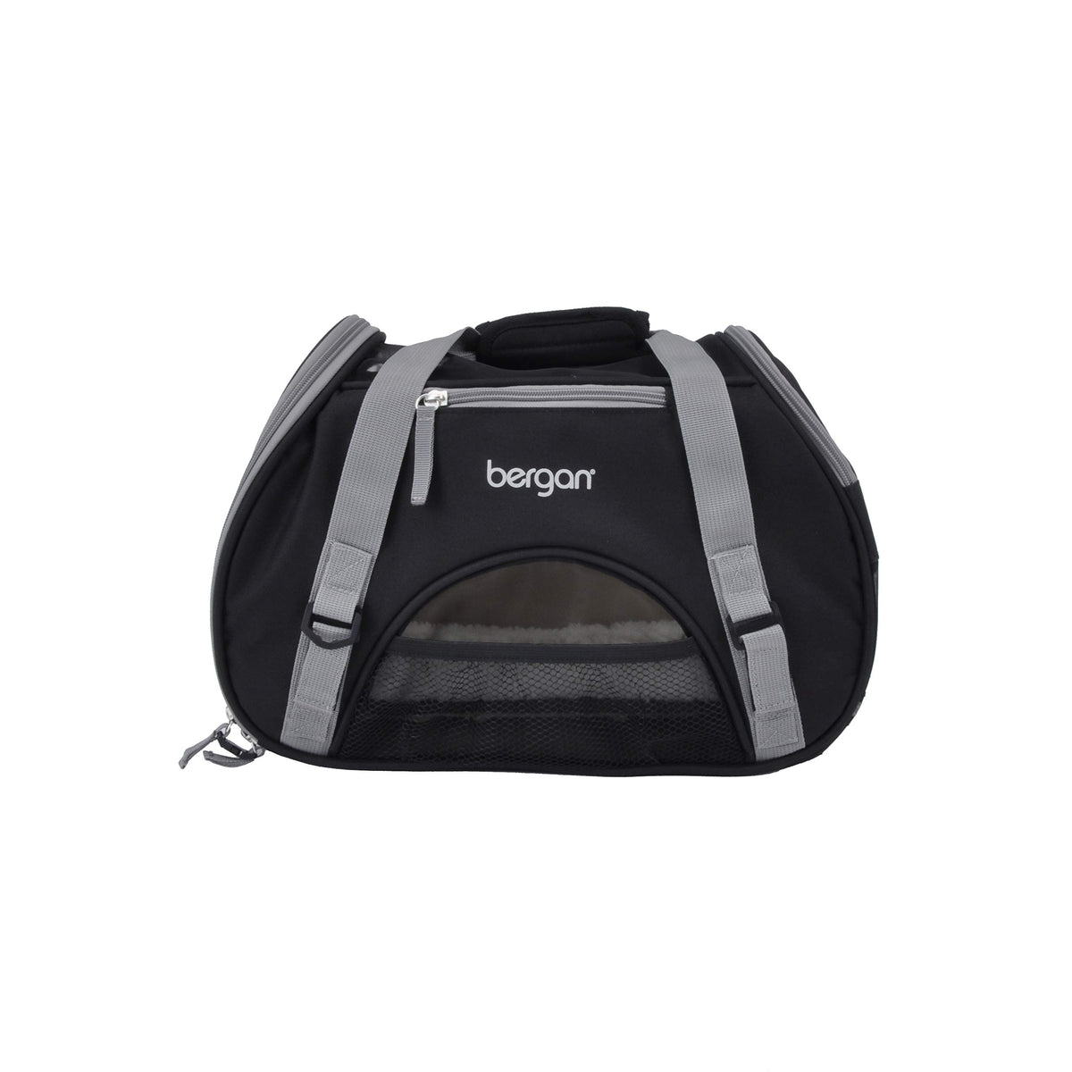 Coastal Pet Bergan Comfort Carrier - Breathable Travel Carrier for Dogs & Cats - Heather Bermuda, 16" x 8" x 11"