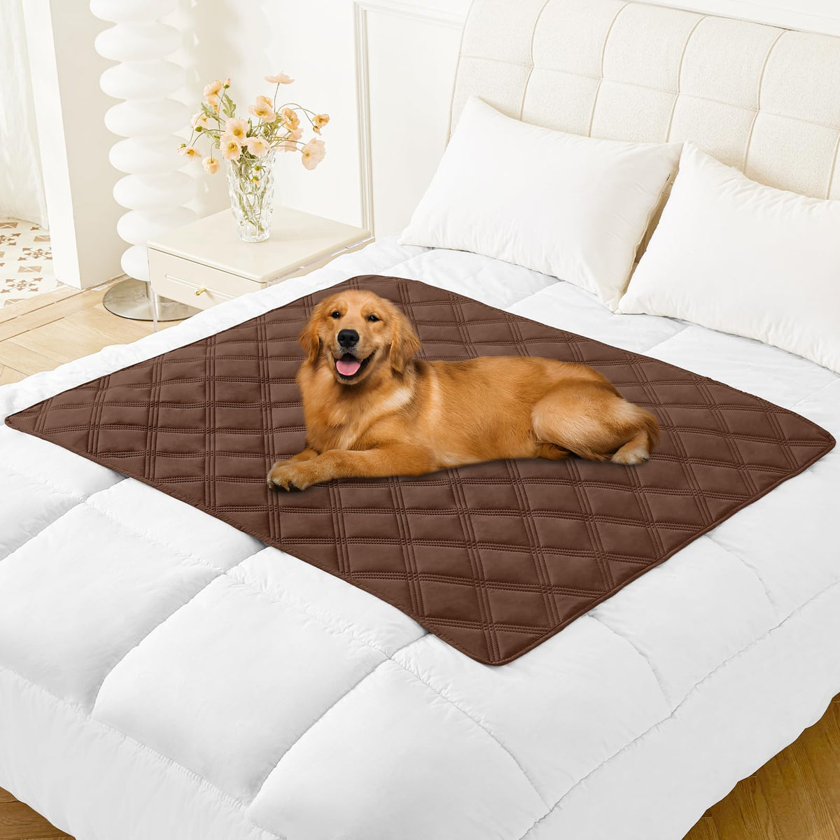 Smiry Waterproof Dog Bed Cover, Reversible Pet Blanket for Sofa Couch