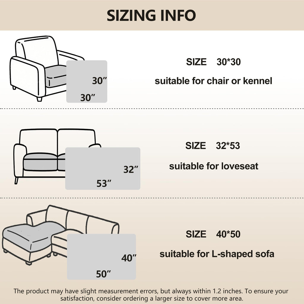 gogobunny 100% Double-Sided Waterproof Dog Bed Cover Pet Blanket Sofa Couch Furniture Protector for Puppy Large Dog Cat, Reversible (40x50 Inch (Pack of 1), Dark Beige/Light Beige)