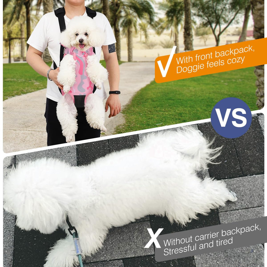 Pawaboo Pet Front Carrier Backpack for Small Medium Dogs