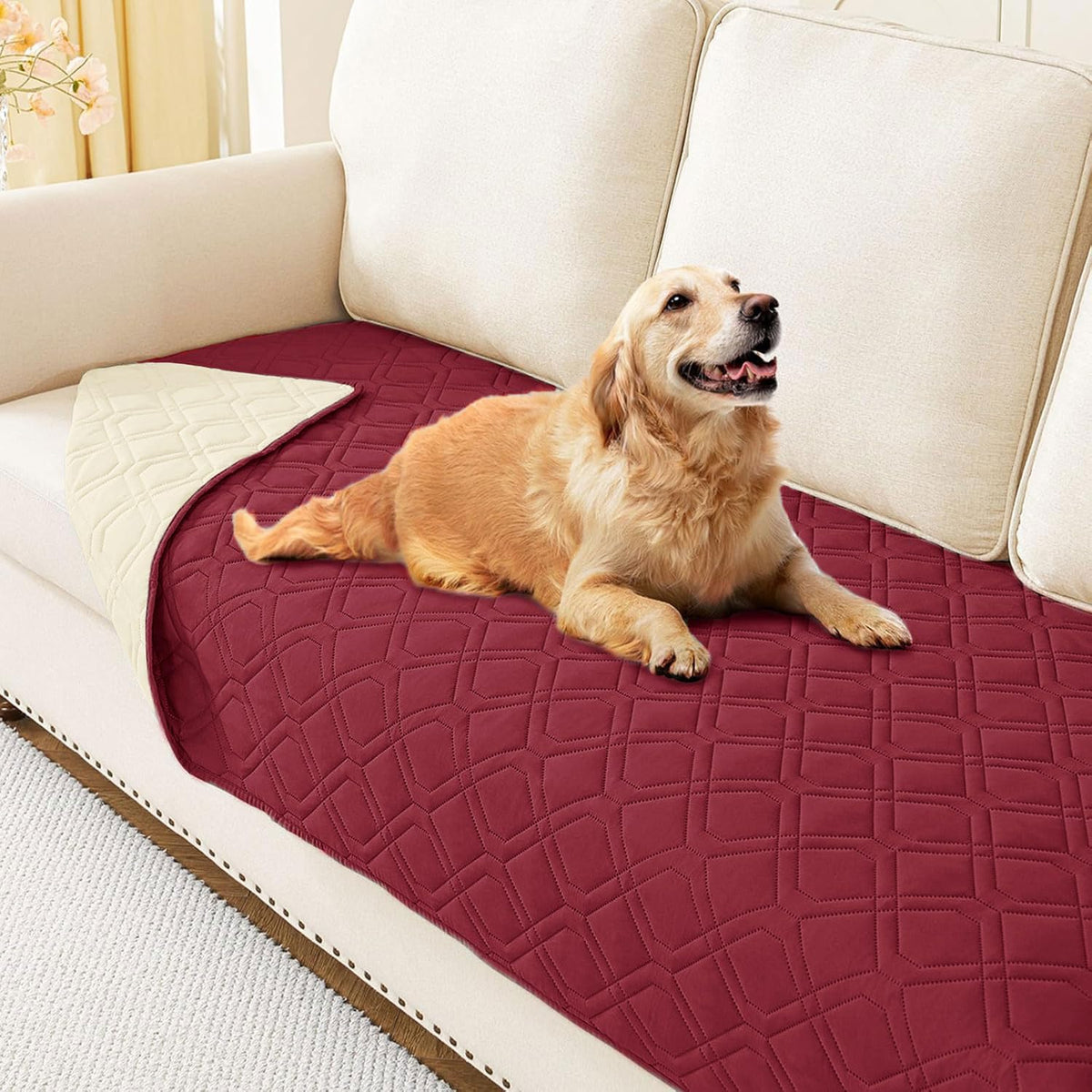 hyha Waterproof Dog Bed Blanket - Soft Pet Blanket & Sofa Cover for Dogs