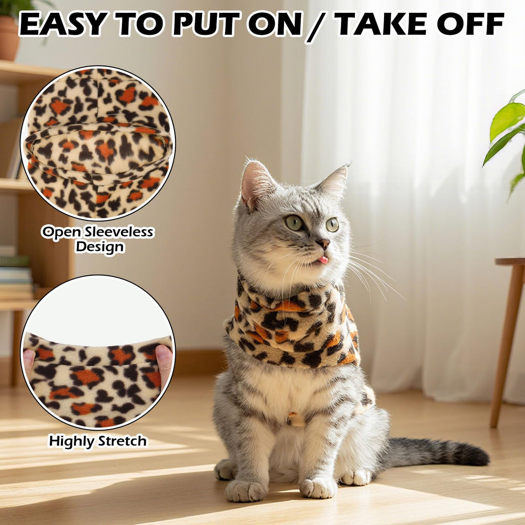 EXPAWLORER Cat Sweater Warm Fleece Pet Clothes for Cats Only