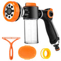 Dog Washing Hose Attachment/Garden Hose Nozzle, 8 Patterns High Pressure