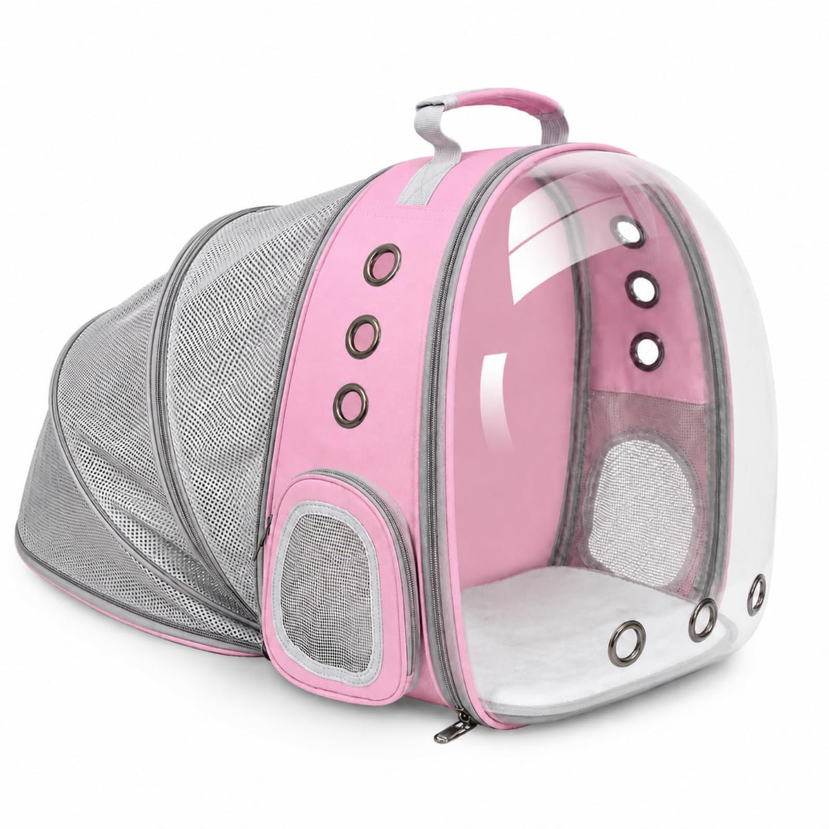 Expandable Cat Carrier Backpack with Bubble Window, Blue