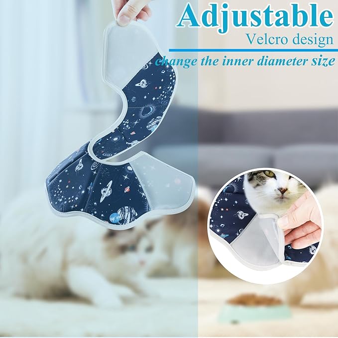 Cat Cone Collar Soft, Cat Recovery Collar to Stop Licking, Protective Cats Neck Cone After Surgery for Small Medium Cats Kittens (XS(Neck: 3.5" - 6"))