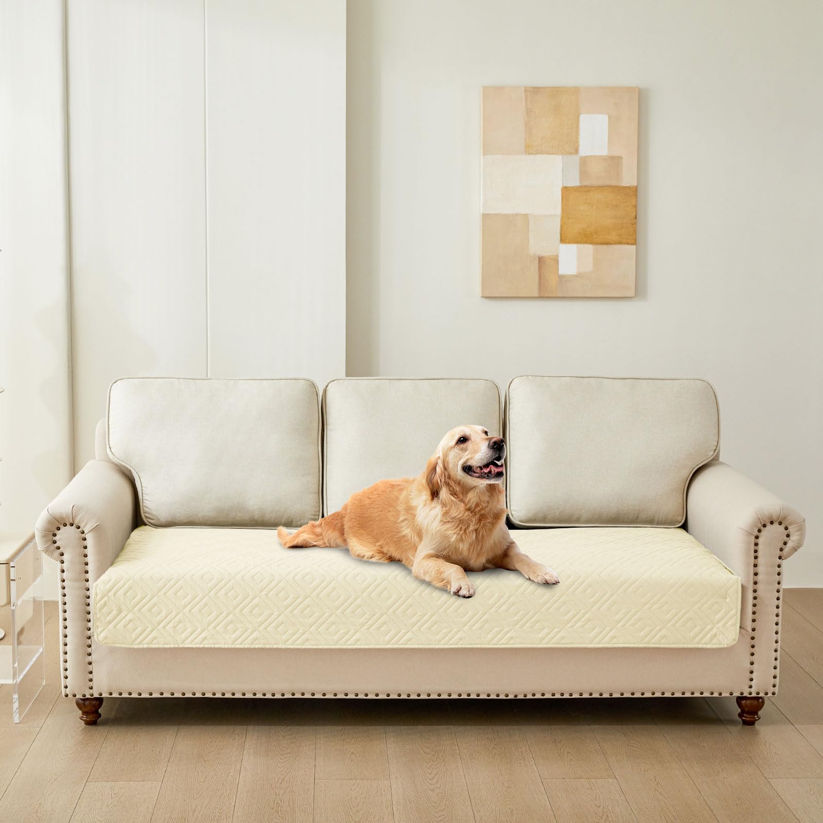 hyha Waterproof Reversible Dog Blanket, Pet Blanket for Sofa Couch