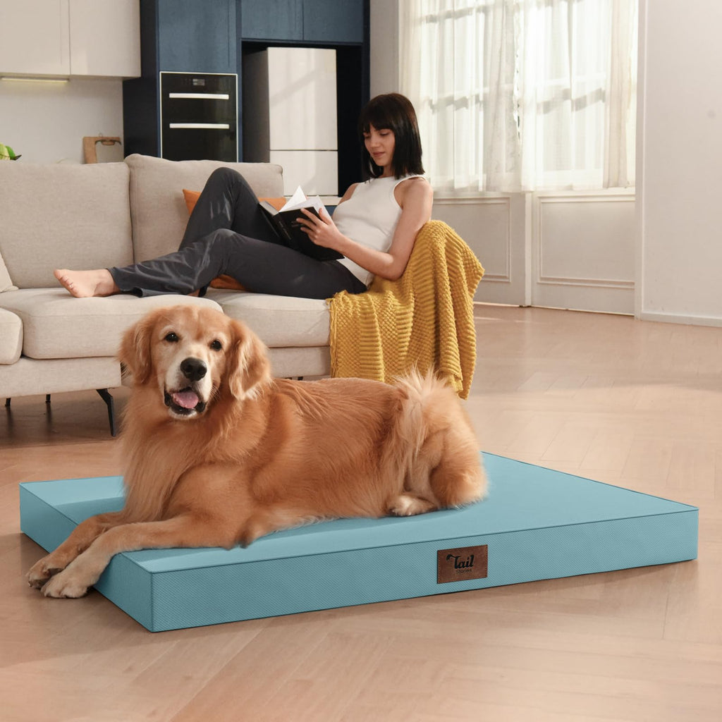 Tail Stories Waterproof Orthopedic Dog Crate Bed for Small Dogs & Cats