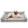 Orthopedic Dog Beds for Medium Dogs Washable, Detachable Side Bolster and Pillow, Medium Dog Sofa with Memory Foam, with Removable Cover and Non-Slip Bottom, Grey
