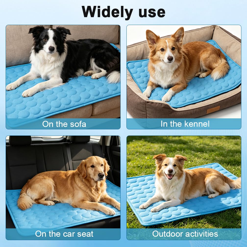 MeiLiMiYu 2026 Arc-Chill Upgraded Dog Cooling Mat Q-Max>0.4 Pet Cooling Pad