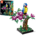 TG BLOCKS Micro Brick Flower Parrot Toy Building Sets, Home Decor and Office Art Creative Gift, DIY Plant Model for Adults, for Teens Ages 8+ Kids