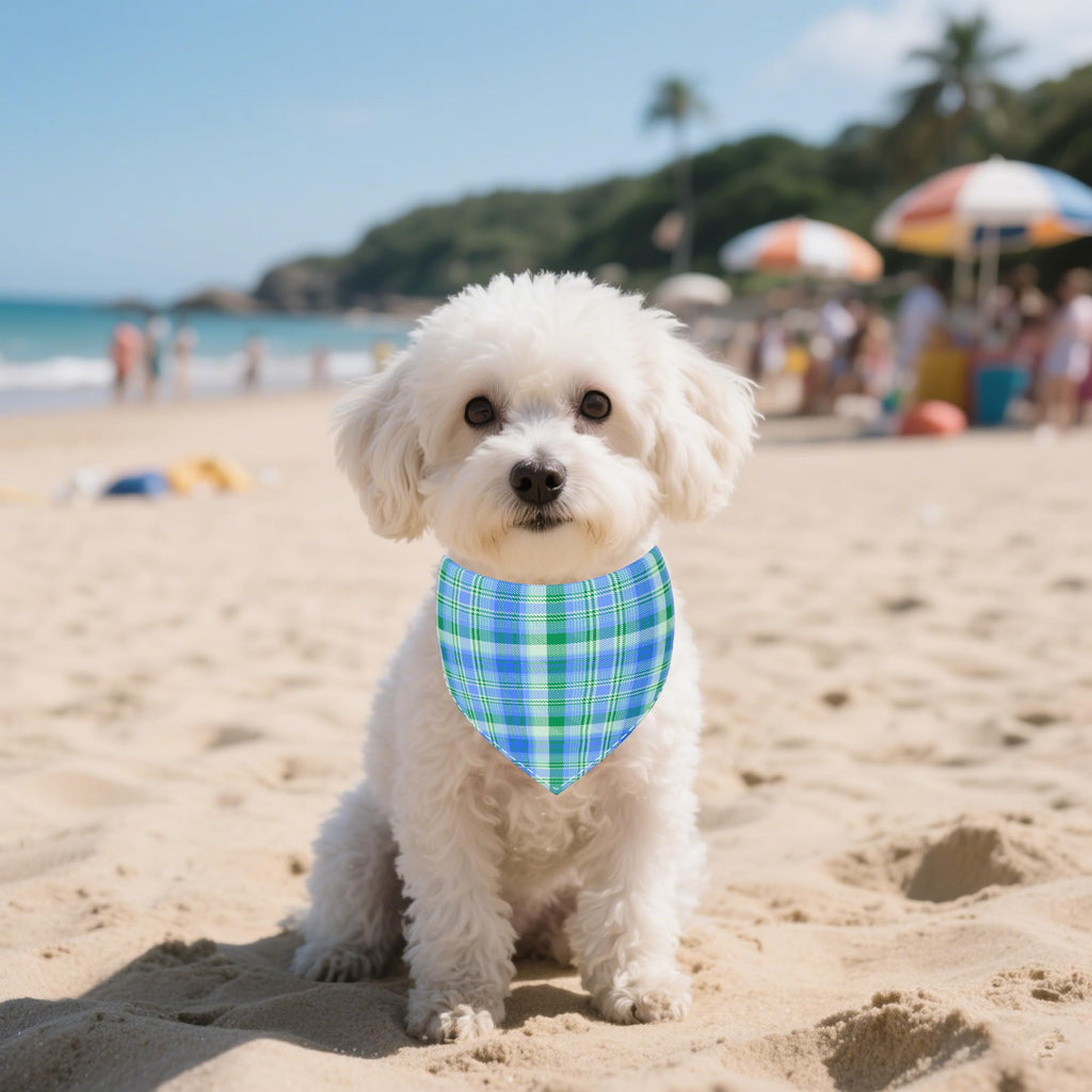 Pai Sence Plaid Dog Bandanas Bulk for Small Dogs Sewn Edges 18" 30 Pack S