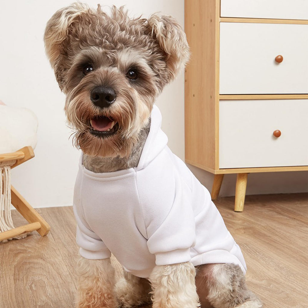 Soft Dog Hoodies for Small Dogs, Warm Fleece Puppy Clothes with Pocket