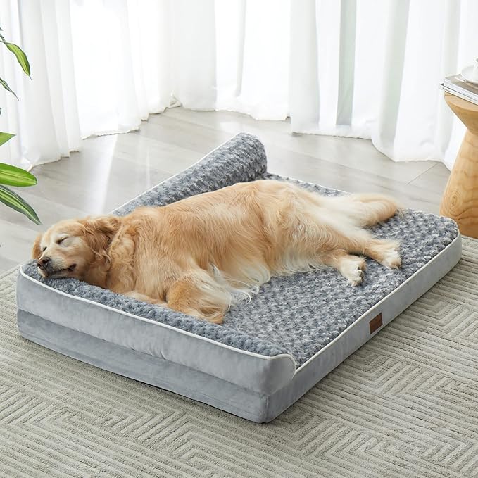 BFPETHOME Orthopedic Washable Dog Bed, Sleeping Couch for Large Senior Dogs
