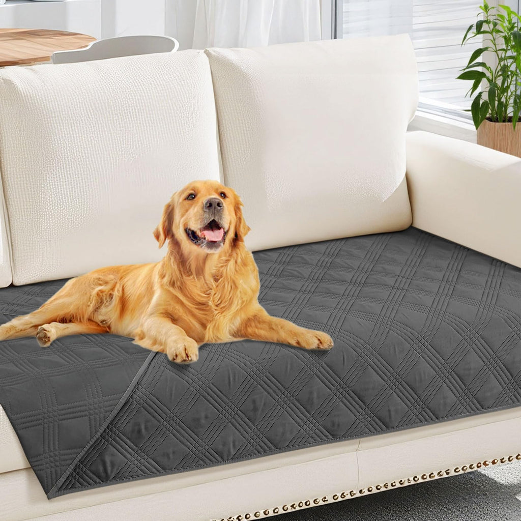 hyha Waterproof Reversible Dog Blanket, Soft Couch Cover for Dogs Washable