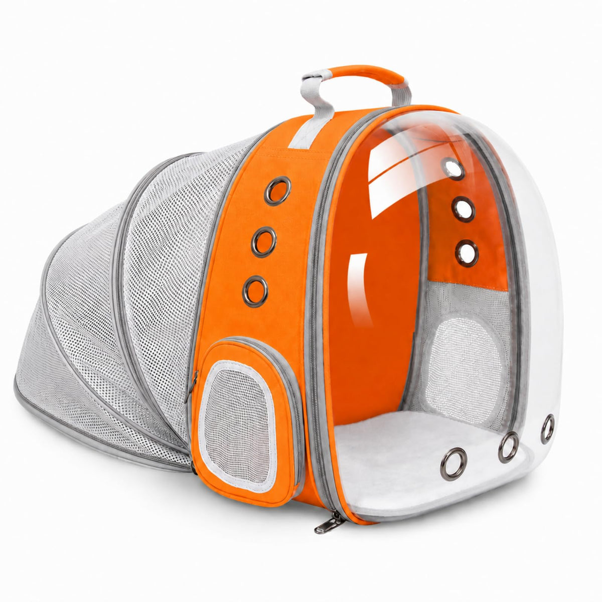 Expandable Cat Carrier Backpack with Bubble Window, Blue