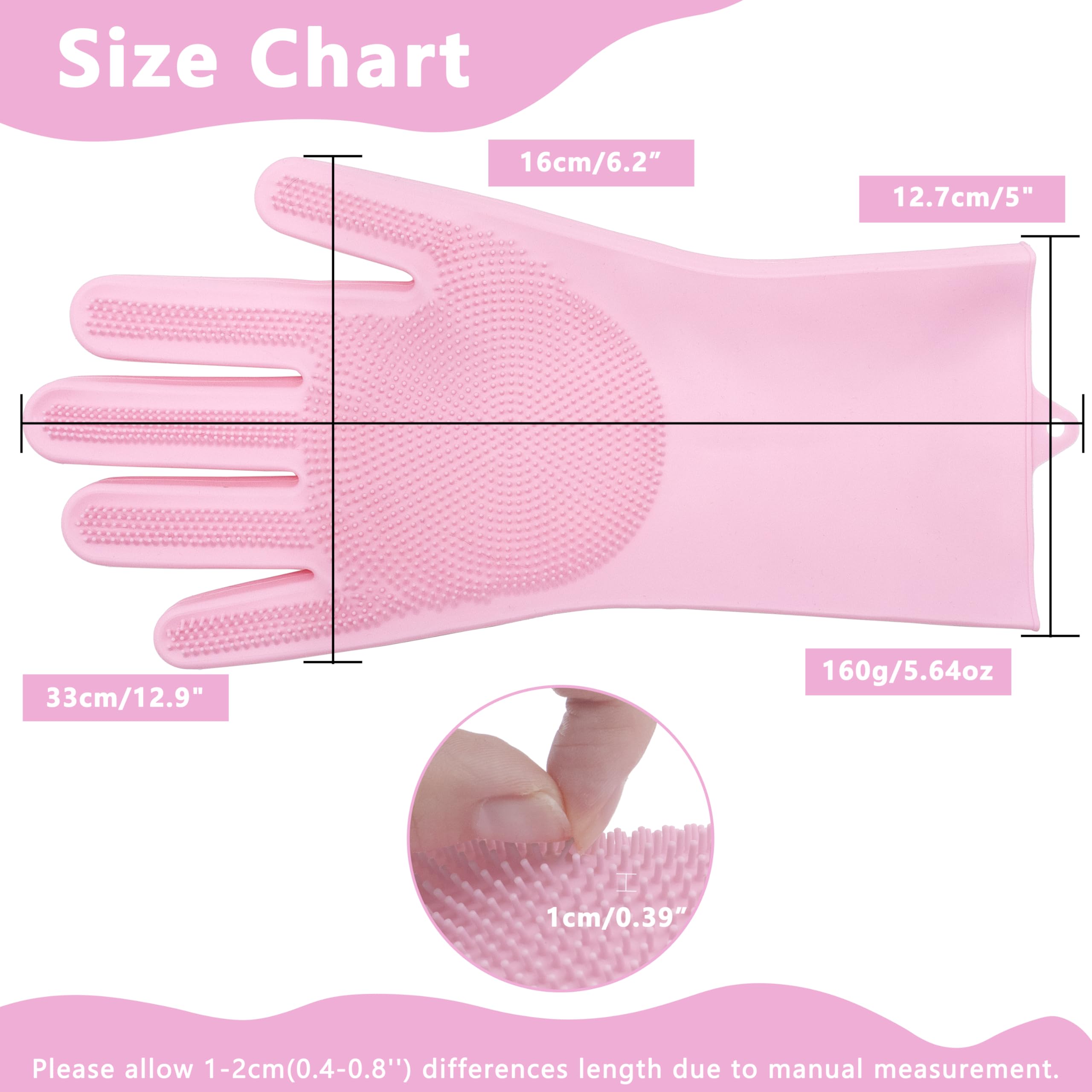Maiiu Pet Grooming Gloves—Dog Washing Gloves with High-Density Teeth