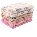 MIWOPET 3 Pack Cat and Dog Blanket Soft & Warm Fleece Flannel Sleep Mat, Great Pet Throw for Puppy, Cats, Small, Medium & Large Dogs(Large 40" x 30")