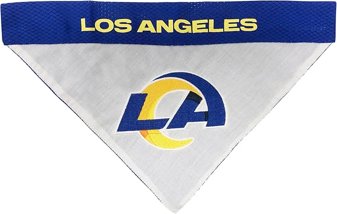 NFL DOG BANDANA - HOUSTON TEXANS REVERSIBLE PET BANDANA. 2 Sided Sports Bandana with a PREMIUM Embroidery TEAM LOGO, Large/X-Large. - 2 Sizes & 32 NFL Teams available