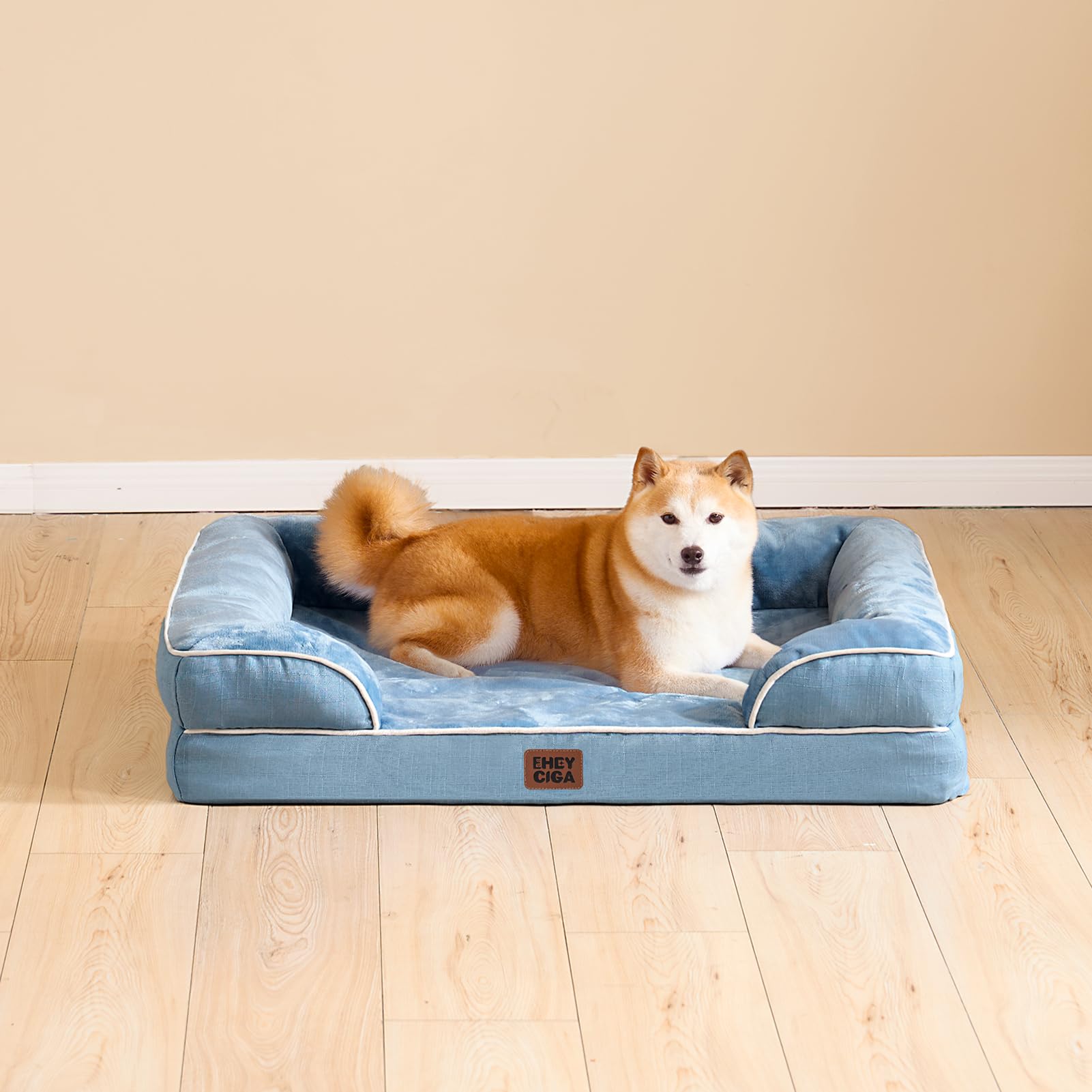 EHEYCIGA Orthopedic Dog Bed Medium Size Dog, Waterproof Washable Pet Beds