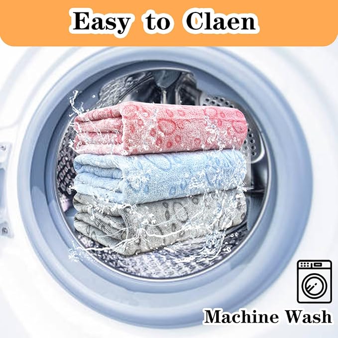 3 Pack Dog Blankets for Small Dogs, 23''x16'' Washable Dog Blanket, Soft Pet Blankets for Cat、Rabbit、Guinea Pig Small Animal Fleece Bedding Cute Claw Pattern Rabbit Bedding