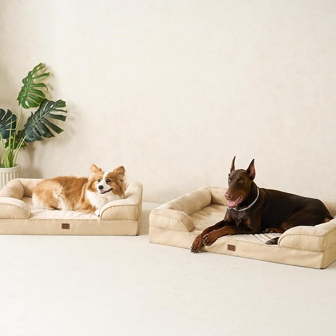 EHEYCIGA Orthopedic Dog Bed Medium Size Dog, Waterproof Washable Pet Beds