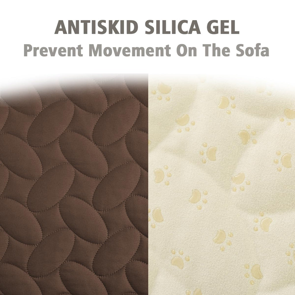 Ameritex Waterproof Pet Bed Cover Anti-Slip Dog Bed Blanket for Sofa and Furniture Waterproof New Pattern Design (Chocolate, 30x90 Inch (Pack of 1))