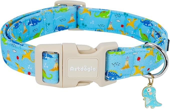 Astdogio Halloween Dog Collars, Fall Dog Collar for Dogs, Fun Multi-Color Pumpkin Dog Collars for Large Dogs, Adjustable Cotton Large Dog Collar Puppy Collar for Halloween & Thanksgiving — XS