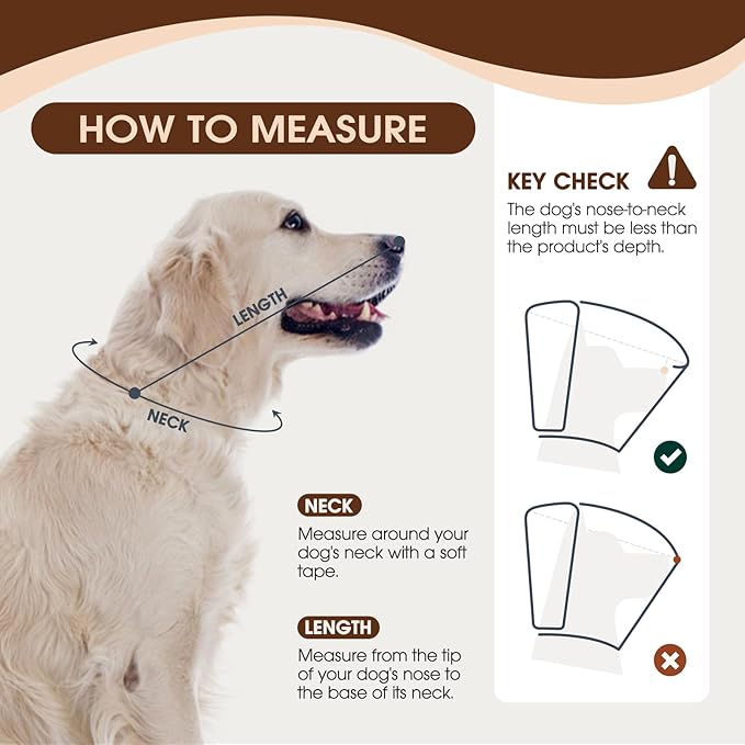 Dog Cone Collar After Surgery for Large Dogs, Adjustable Soft Cone for Dogs to Stop Licking, Professional Elizabethan Collar for Pet, Recovery Cones for Wound Healing & Hot Spots