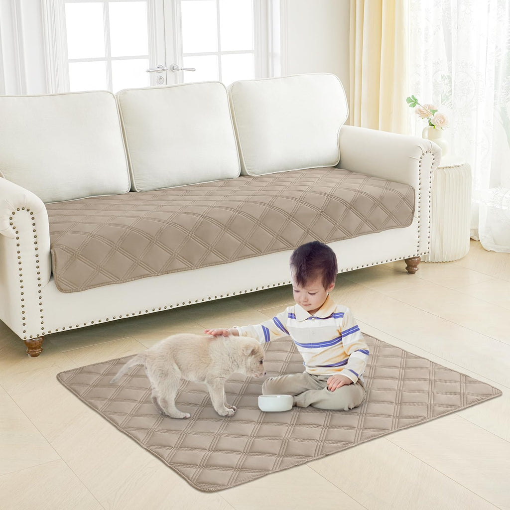 Smiry Waterproof Dog Bed Cover, Reversible Pet Blanket for Sofa Couch