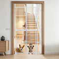 74.8-98.43” Extra Tall Cat Gate, 40.5-41.7” Wide Acrylic Pet Gate