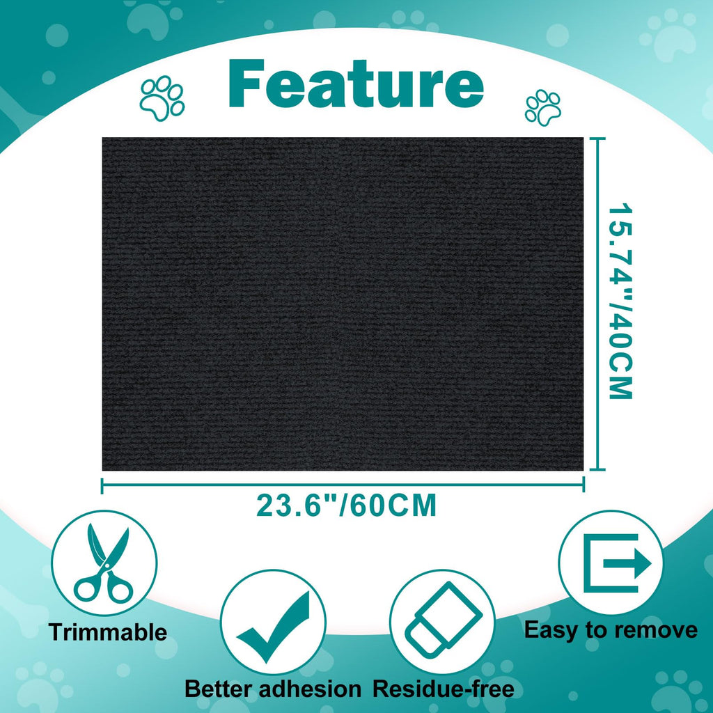 ENONCI 23.6x15.8 Cat Scratcher Mat, Self-Adhesive Cat Scratch Furniture Protector