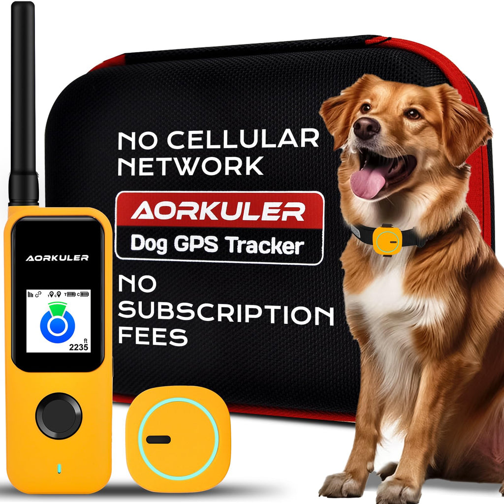 Outdoor GPS Dog Tracker – No Monthly Fees, No Phone or Cellular Signal Needed, Real-Time Tracking for Remote & Rural Areas, Hiking, Camping, Farms & Large Open Spaces(Tracker 2)