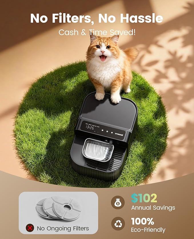 oneisall Cat Water Fountain