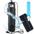 COOSPIDER Aquarium Filter with 5W U-V Light JUP-02 132GPH for 20-60 Gallon