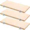 Okllen 3 Pack Bird Perch Stand, Parrot Wood Platform, Natural Wooden Perch Toys Playground Cage for Conure, Chinchilla, Parakeet, Budgie, Cockatiel