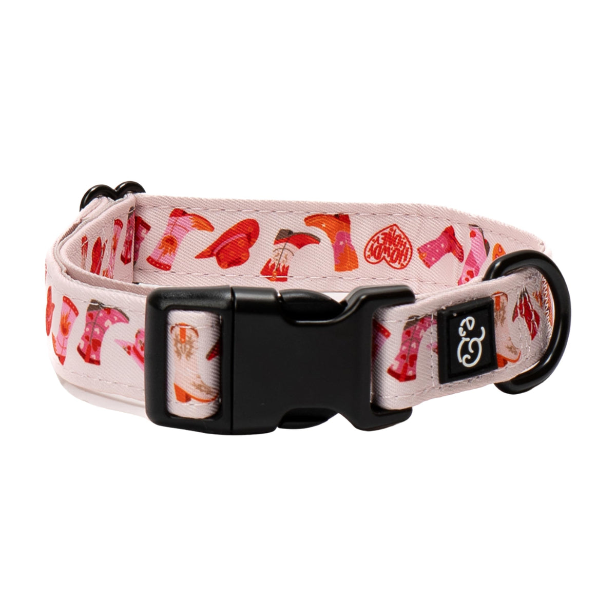 Lucy & Co. Dog Collar - Durable Lightweight Designer Collar for Pets - Adjustable Metal Safety Buckel. (Iced Coffee SZN Collar).