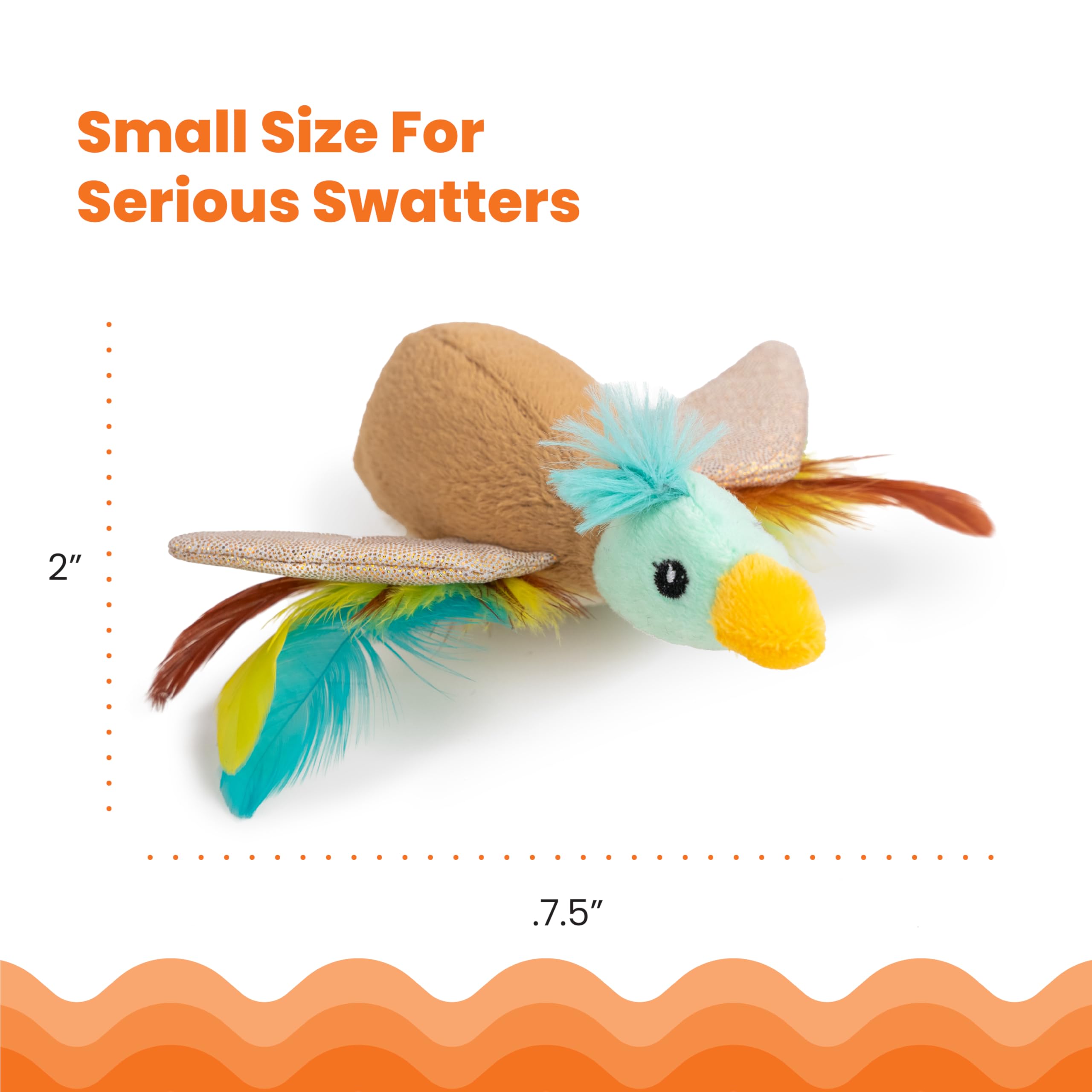 Catstages Flapperz Duck Plush Interactive Catnip Cat Toy
