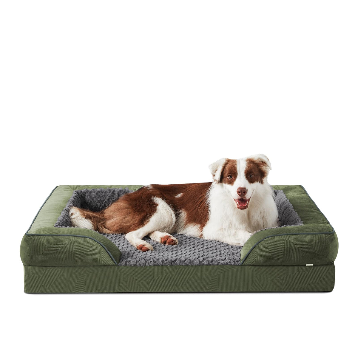 INVENHO Orthopedic Medium Dog Dogs, Egg-Crate Foam Dog Couch with Washable Removable Cover, Waterproof Lining and Nonskid Bottom