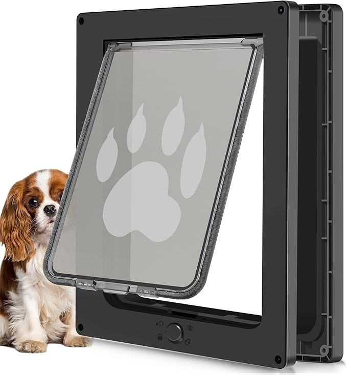CEESC Small Dog & Cat Door, Snap-in Panel, Durable