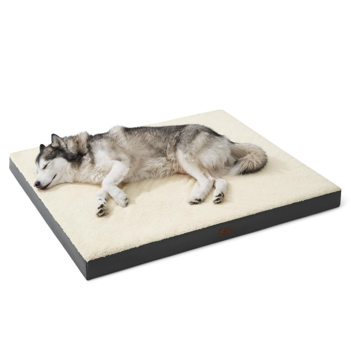 Bedsure Small Dog Bed, Cat Puppy Bed with Comfy Sherpa, 24"x16" Dark Grey