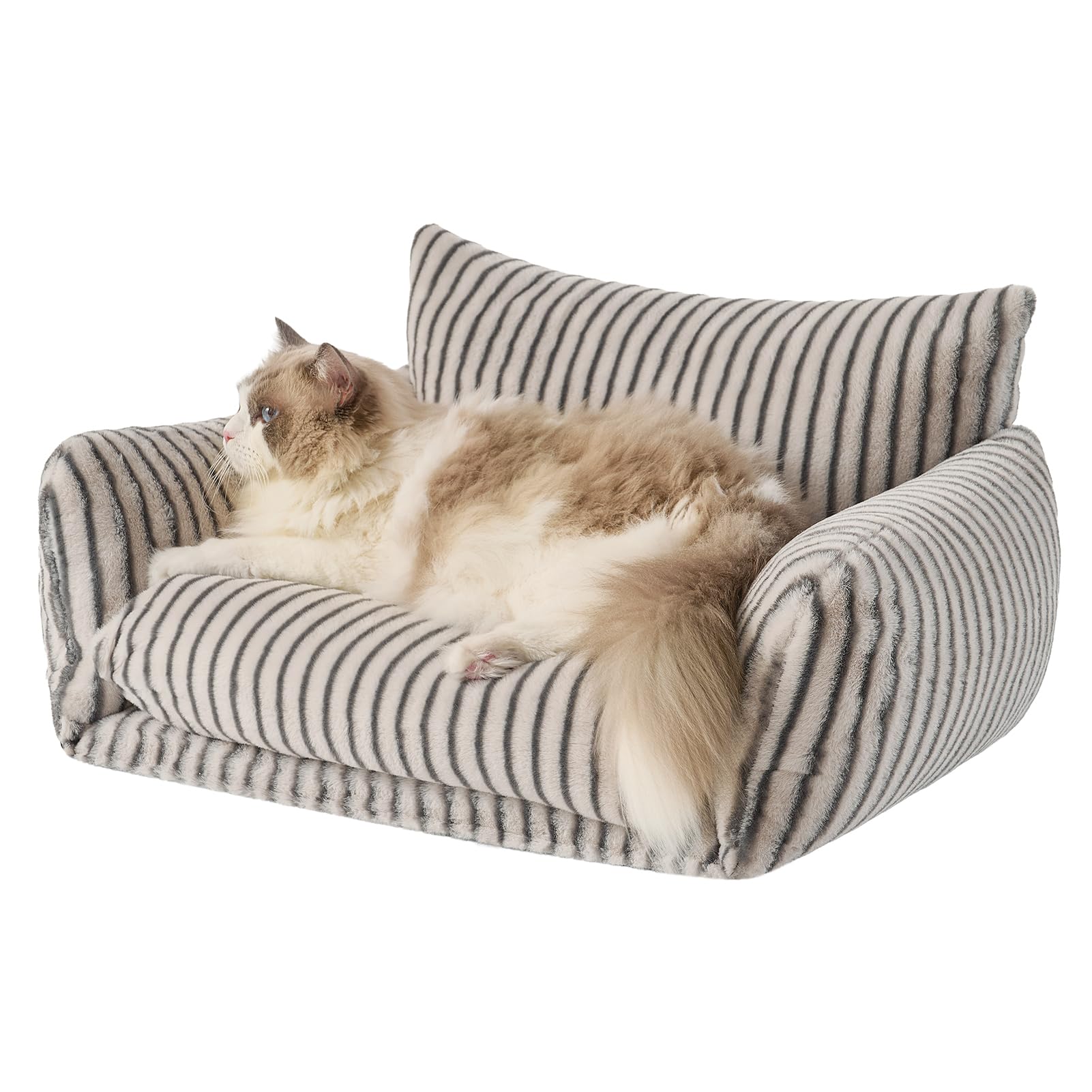 Hollypet Cat Bed Small Dog Orthopedic Couch Beds for Pets up to 20 lbs