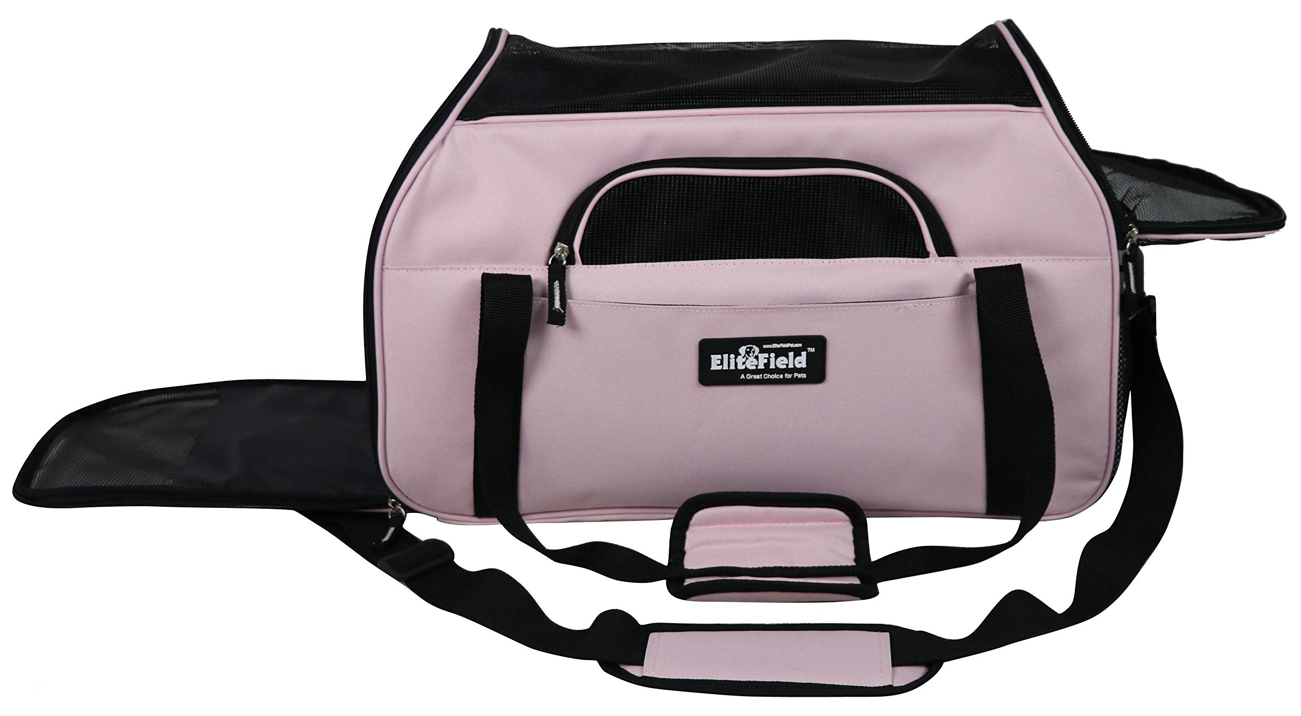 EliteField Soft-Sided Pet Carrier for Cats & Small Dogs (3-Year Warranty)