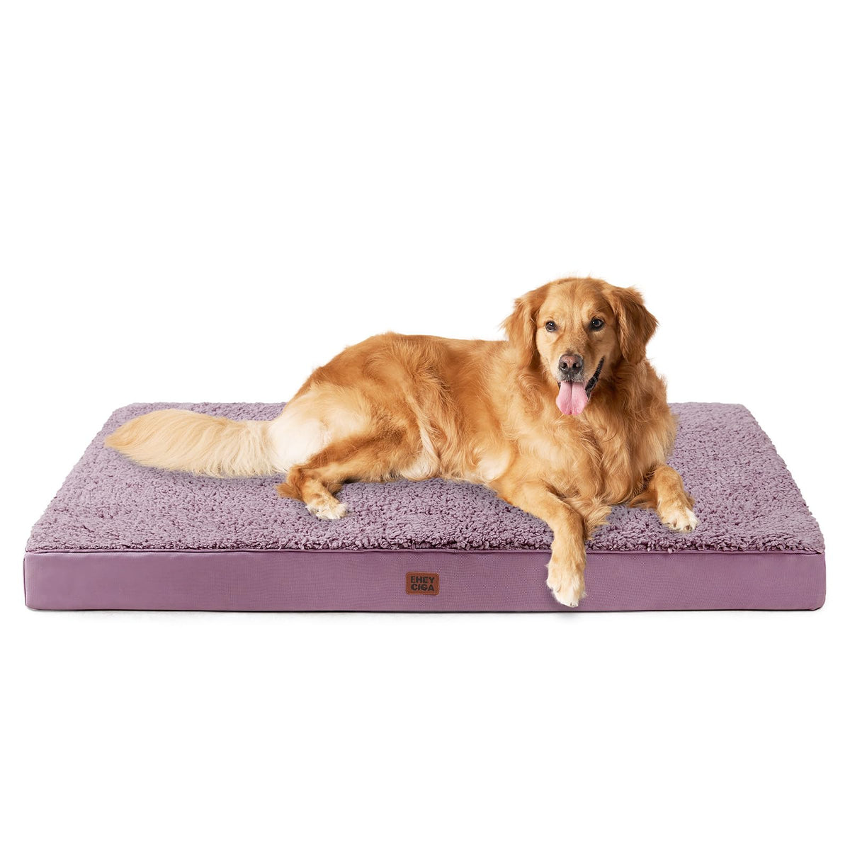 EHEYCIGA Orthopedic Dog Bed Large with Removable Washable Cover, 44IN Beige