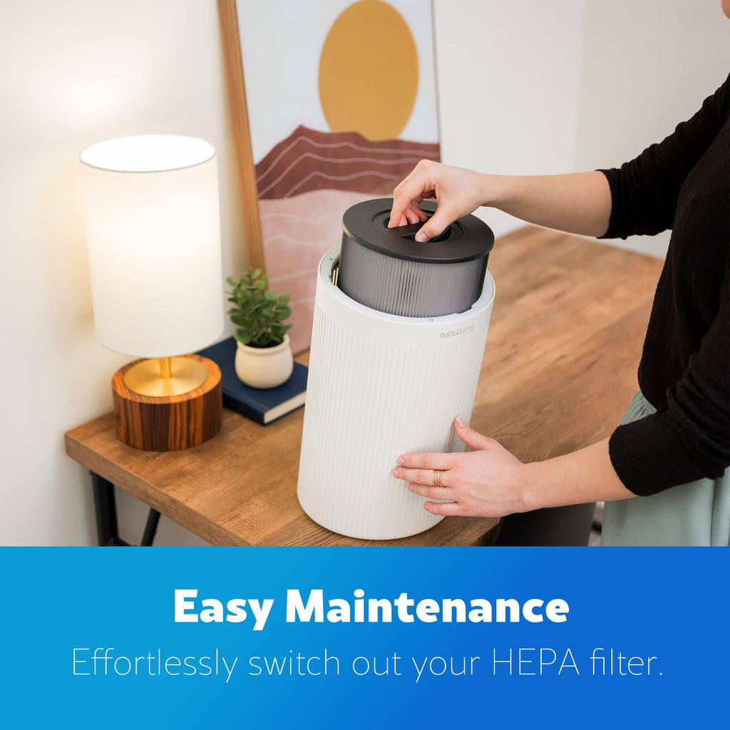 Kenmore Air Purifier with H13 True HEPA Filter, Covers Up to 850 Sq.Foot