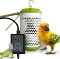 SYSAI Smart Bird Cage Warmer with Auto Temperature Control and Anti-bite Power Cord Protector, Safe for Touching and Reliable Heating 24x7 (Small_50W)